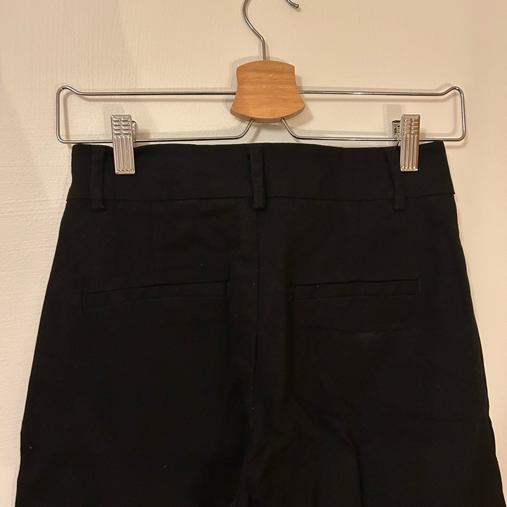 Black Wide-Leg Sailor Pants Frank & Oak sz4 - Picture 6 of 7